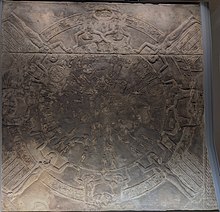 The Dendera zodiac as displayed at the Louvre Zodiaque de Dendera - Musee du Louvre Antiquites Egyptiennes D 38 ; E 13482.jpg