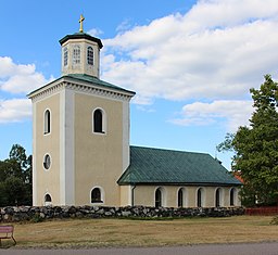 Östhammars kyrka i juli 2018.