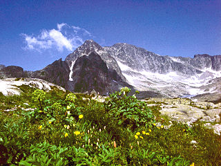 Ľadový štít mountain in High Tatras, Slovakia