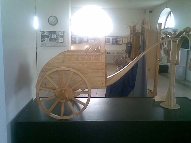 Chariot model, Sintashta culture, Arkaim museum