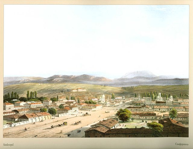 The city in 1856, by Carlo Bossoli.