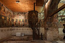 Nessebar Interno della Chiesa di Santo Stefano Northwest corner.jpg