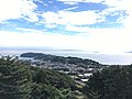 湯河原町吉浜より眺めた真鶴半島