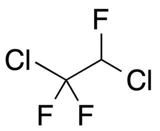 <span class="mw-page-title-main">1,2-Dichloro-1,1,2-trifluoroethane</span> Chemical compound