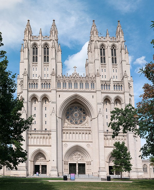 Washington National Cathedral is officially dedicated as the "Cathedral Church of Saint Peter and Saint Paul in the City and Diocese of Washington"