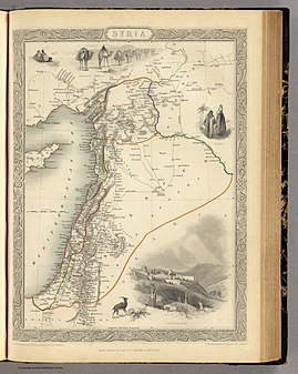 Map of Ottoman Syria from 1851