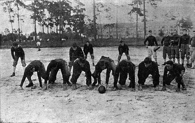 An early Florida Gators football practice in 1912