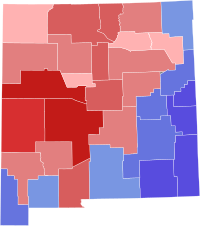 1921 United States Senate special election in New Mexico results map by county.svg