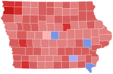 1994 Iowa gubernatorial election results map by county.svg