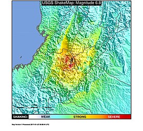 Image illustrative de l’article Séisme de 1994 au río Paez