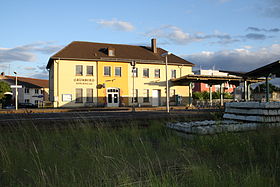 Bahnhof Grünberg (Oberhess), Juli 2012