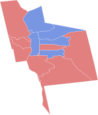 2015 Manchester, New Hampshire mayoral election by ward.svg