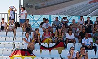 Deutsch: Beachhandball Weltmeisterschaften 2022; Tag 1: 21. Juli 2022 – Frauen, Vorrunde, Ungarn-Deutschland 0:2 (14:18, 17:20) English: 2022 Beach handball World Championships; Day 1: 21 July – Women Preliminary Round – Hungary-Norway 0:2 (14:18, 17:20)