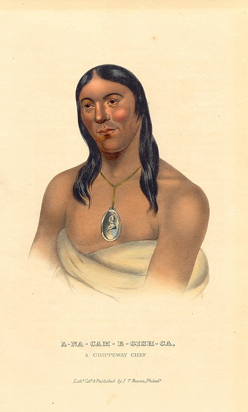 A-na-cam-e-gish-ca, A Chippeway (Ojibwe) chief