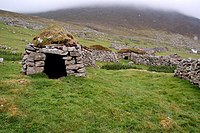 St Kilda cleits were small, turf-covered dry-stone structures used for storage