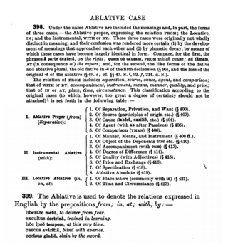 <span class="mw-page-title-main">Ablative case</span> Grammatical case