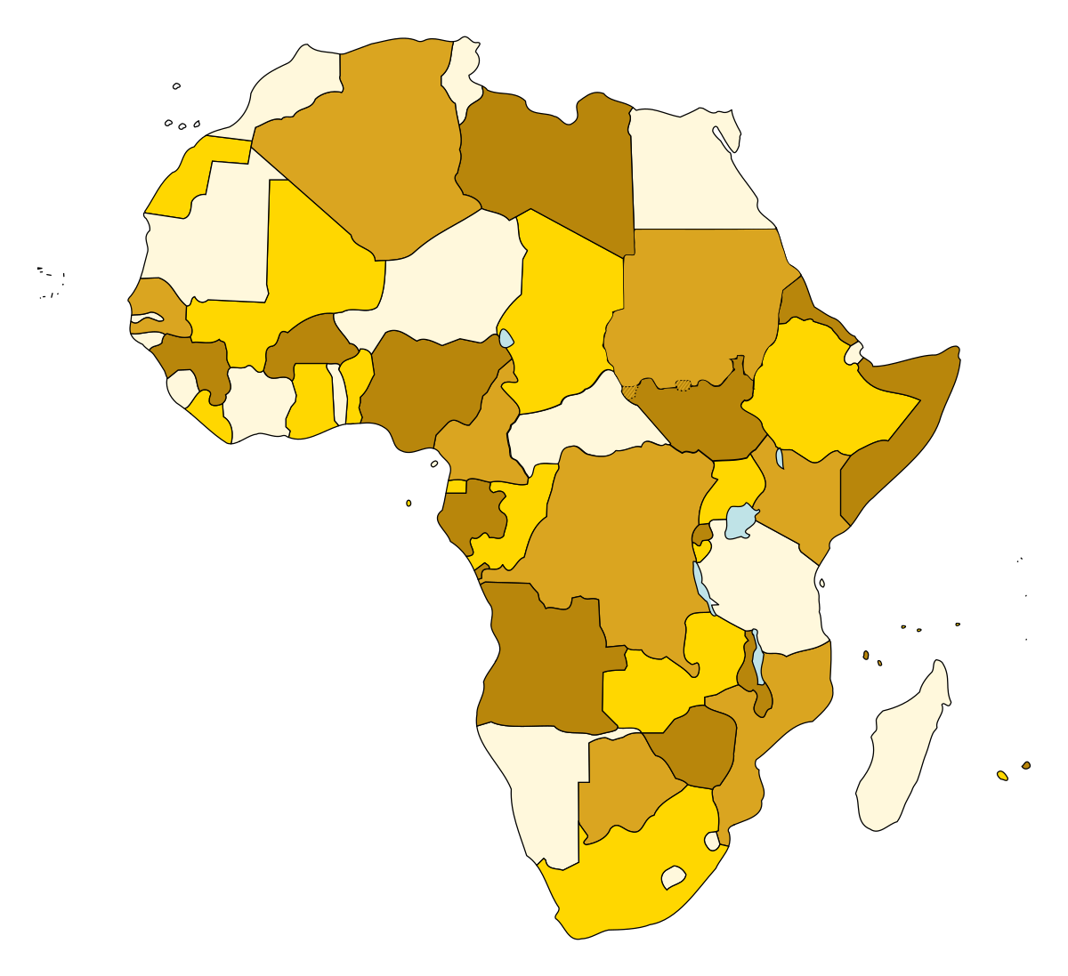 African countries. Силуэты стран Африки. Контур Африки с государствами. Контуры стран Африки. Карта Африки.