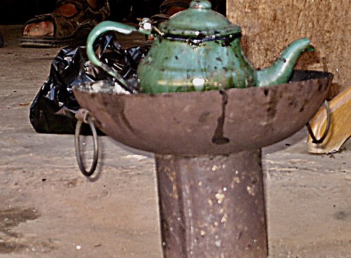 Tea making at the beach tailor in Saly/Senegal