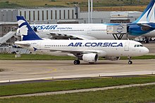 Un Airbus A320-200 di Air Corsica