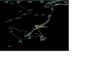 Two aircraft network relay to/from ground station