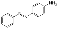 Structural formula of aniline yellow