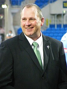 Kelly coaching Ireland at the 2008 RLWC Andy Kelly (10 November 2008).jpg