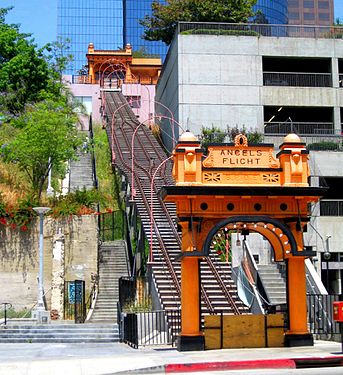 Angels Flight Railway: the shortest railway in the world, only 70 meters long