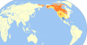 Antígona canadensis map.svg