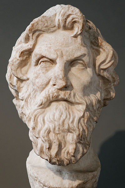 Marble bust of Antisthenes based on the same original (British Museum)