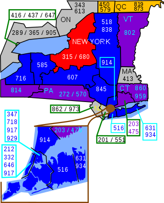 <span class="mw-page-title-main">Area codes 315 and 680</span> Area codes in New York (state)