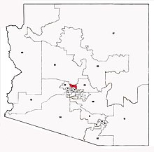 Karte der gesetzgebenden Bezirke von Arizona 2012.D15.jpg