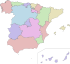 Autonomous communities of Spain no names.svg