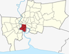 Location of the Silom area in Bangkok