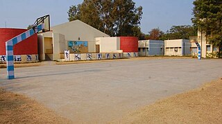 Basketball ground at JNV Jaipur.