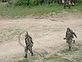 Romanian soldiers with a AG-9 recoilles rifle (licensed built SPG-9) during a military exercise of the 191th Infantry Battalion.