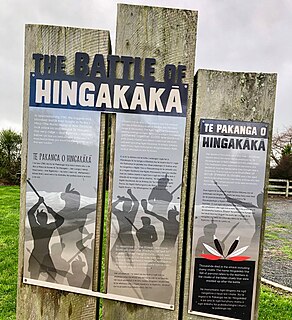 Battle of Hingakaka Major battle between two Maori coalitions c. 1807