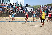 Deutsch: Deutsche Beachhandball-Meisterschaften 2022; Tag 3: 7. August 2022 – Frauen,Finale, Beach Bazis Schleissheim – Minga Turtles Ismaning 2:1 (20:26, 24:20, 8:6) English: German Beach handball Championships; Day 3: 7 August 2022 – Women Final – Beach Bazis Schleissheim Vs Minga Turtles Ismaning 2:1 (20:26, 24:20, 8:6)