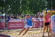 Deutsch: Beachhandball bei den Olympischen Jugendspielen 2018 in Buenos Aires; Tag 7, 13. Oktober 2018; Jungen, Halbfinale – Spanien-Kroatien 2:1 English: Beach handball at the 2018 Summer Youth Olympics in Buenos Aires at 13 October 2018 – Boys Semifinal – Spain-Croatia 2:1 Español: Handball de playa en los Juegos Olimpicos de la Juventud Buenos Aires 2018 en 13 de octubre de 2018 – Semifinales de chicos - España-Croacia 2:1