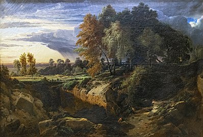 Louis-Auguste Lapito, Paysage (1855).