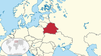 Locatie van Беларусь