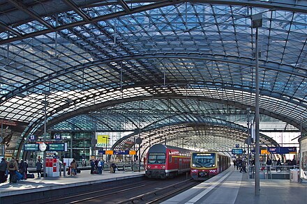 Hauptbahnhof with Regional- and S-Bahn train