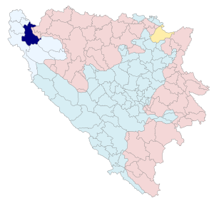 Položaj Grada Bosanska Krupa u Bosni i Hercegovini