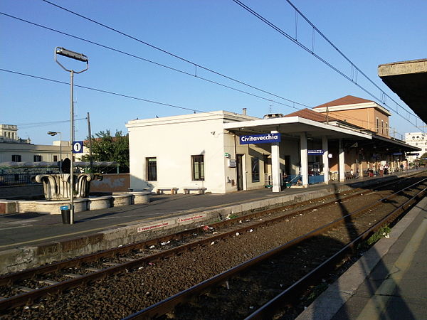 View of station platforms