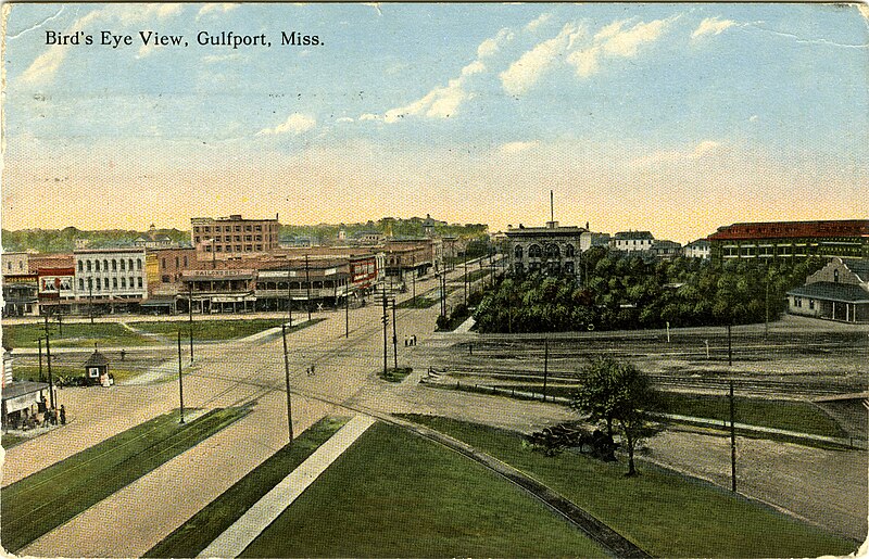 File:Bird's eye view, Gulfport, Miss. (8684638690).jpg