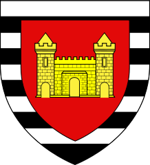 A bordure barry of ten argent and sable