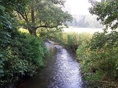 Bourne Brook At Hints geograph.org.uk 981946