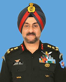 Brig Sarabjeet Singh in a brigadier's uniform. Brigadier Sarabjeet Singh Bawa Bhalla CATS.jpg