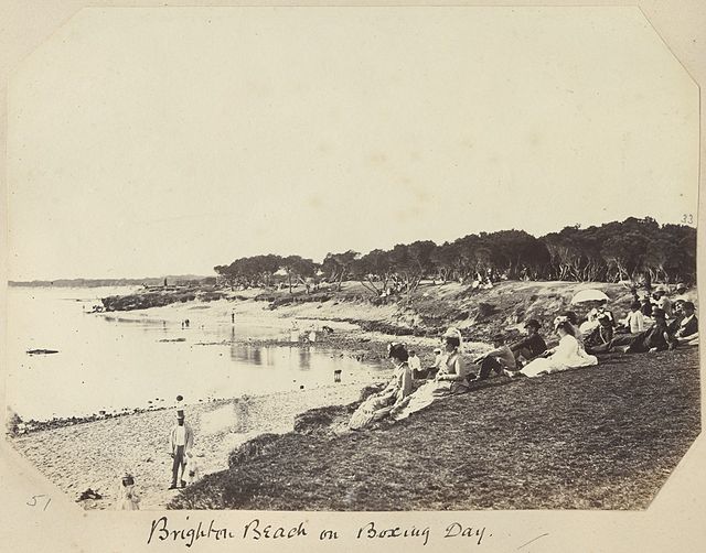 Brighton Beach on Boxing Day ca.1880