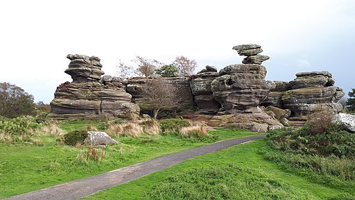 Brimham Rocks turtle and eagle