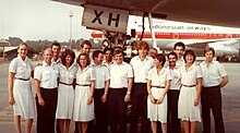 Crew of British Airways Flight 009 at Halim Perdanakusuma International Airport in Jakarta. British Airways Flight 009 Crew at Halim Airport.jpg